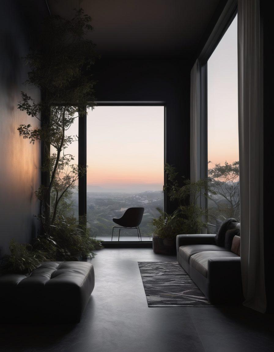 A digital landscape depicting a contrast between the sleek, modern aesthetic of adult websites and the shadowy, mysterious elements of NSFW spaces. Include abstract representations of various types of content found online, like silhouettes or fragmented icons that evoke curiosity and intrigue. Subtle hints of forbidden elements should be woven in, with a focus on a deep, immersive color palette that conveys allure and complexity. The composition should invite exploration while remaining tasteful. super-realistic. dark tones. vibrant highlights.